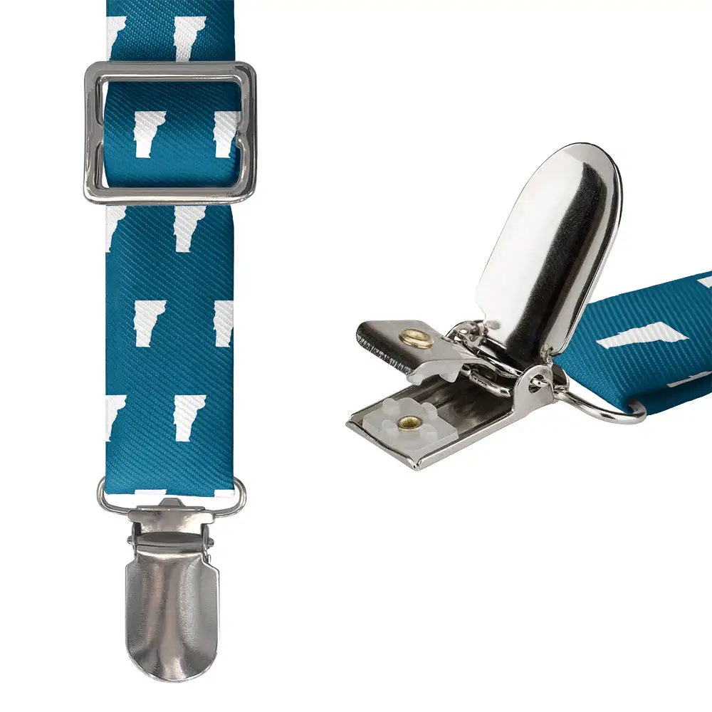 Graphic Outline Motif Suspenders