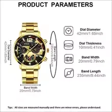 4pcs/set Men's Watch and Triangle Spearhead Necklace Set Combo - Luxury Analog Quartz Wristwatch Date Casual Business Watch