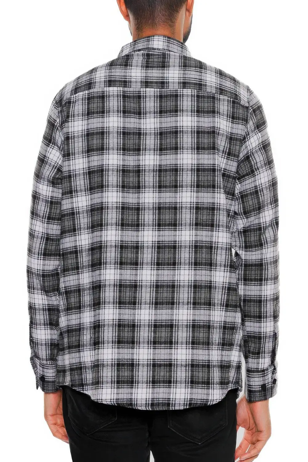 Regular Fit Checkered Plaid Flannel Shirt