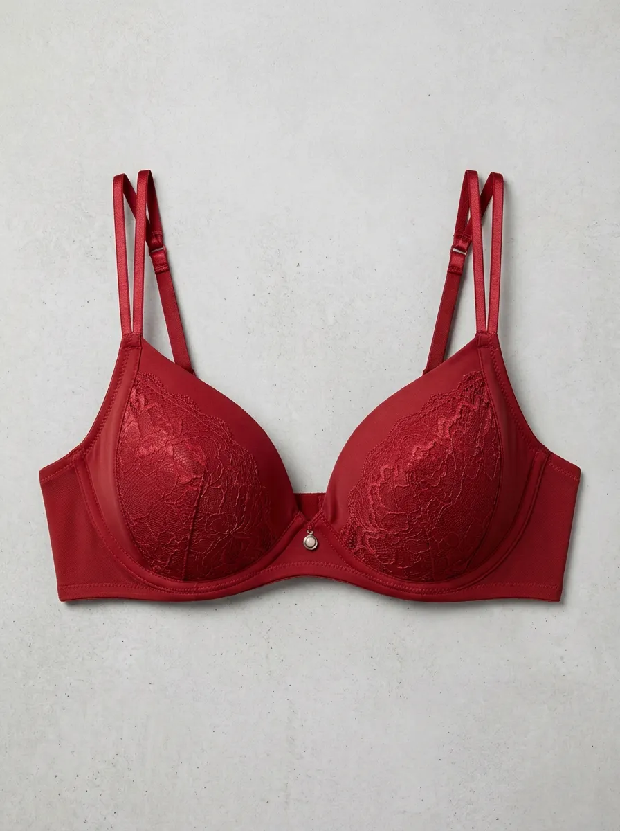 Women's Underwire Padded Floral-Lace Bra