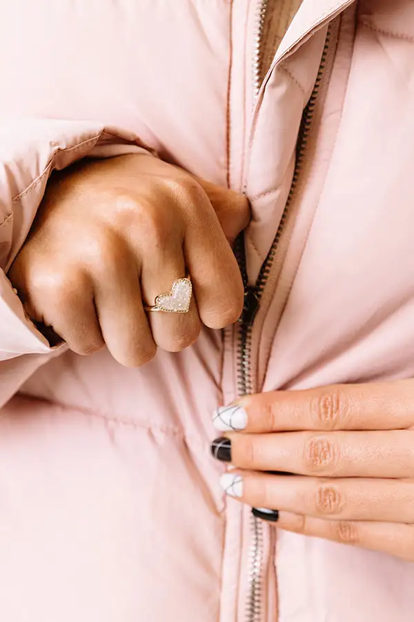Heart Crystal Band Ring