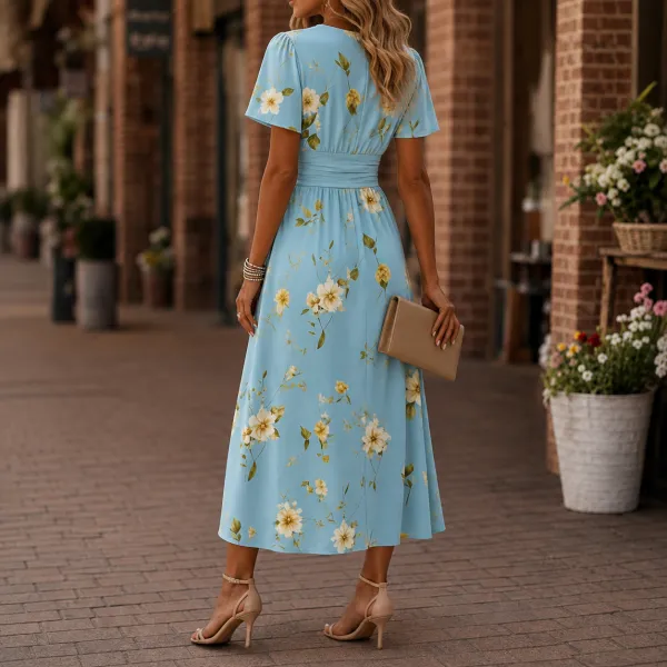 Wrap Soft Midi Dress