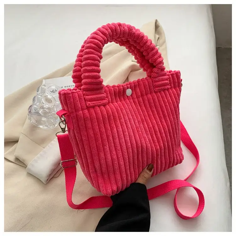 Chic Corduroy Crossbody Bag