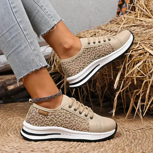 Lace Up Platform Sneakers Shoes
