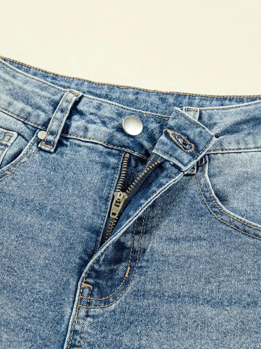 Knit Simple Denim Jeans