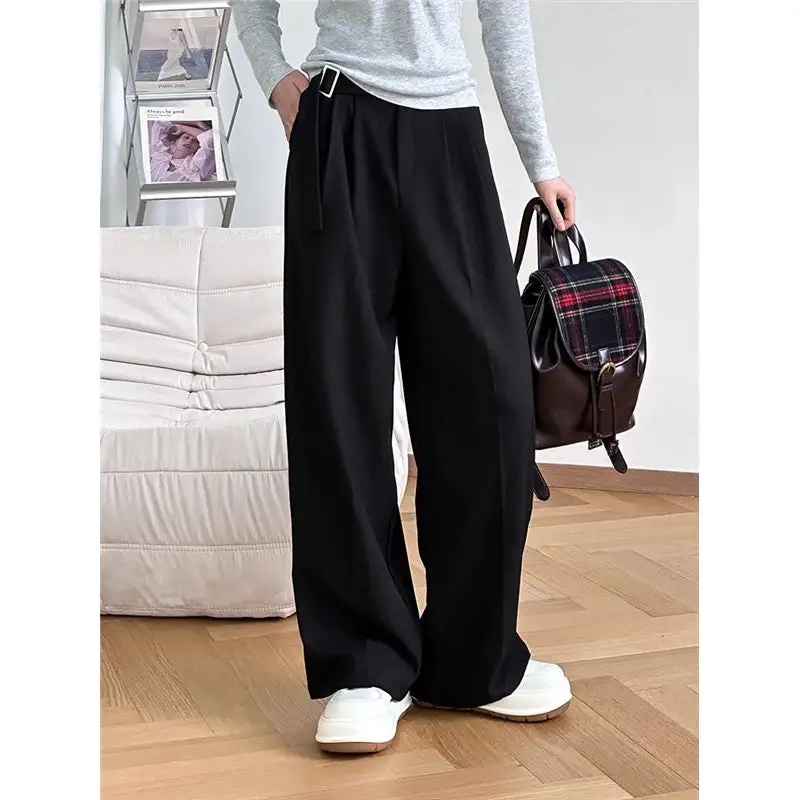 Loose High Waist Suit Pants