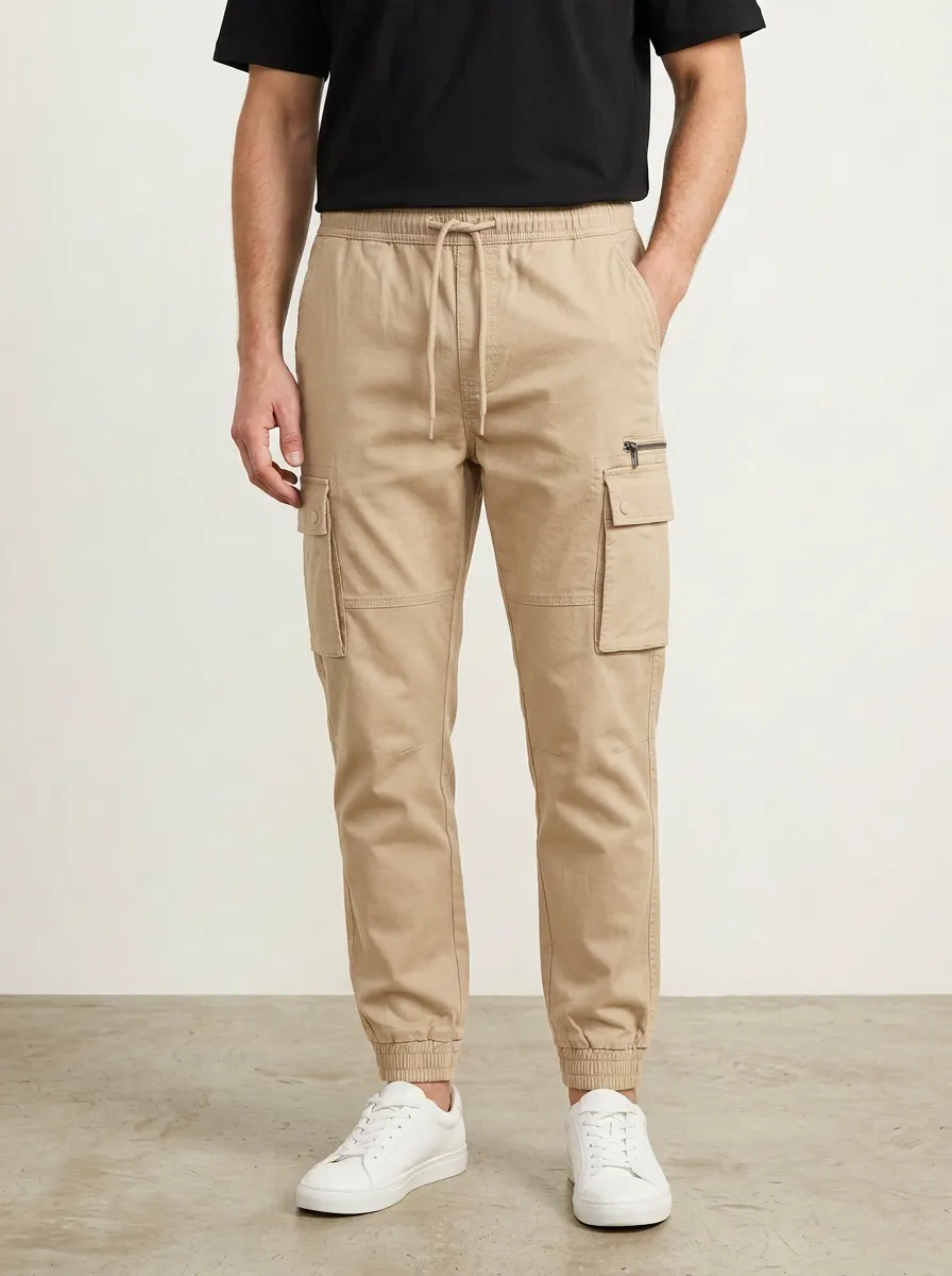 Streetwear Graphic Print Edit Men's Cargo Jogger Pants