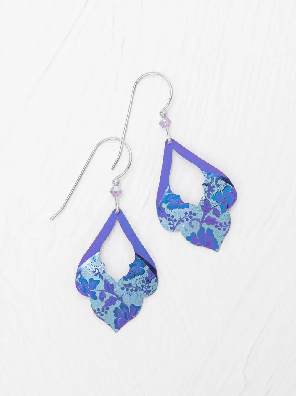 Heart Flower Statement Earrings