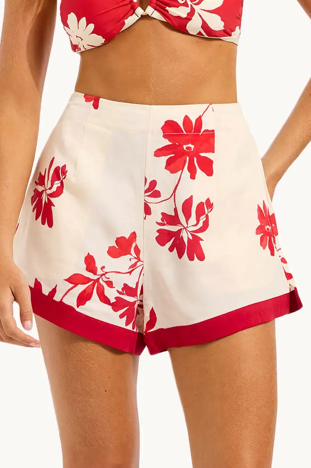 Tailored Panel Hem Shorts