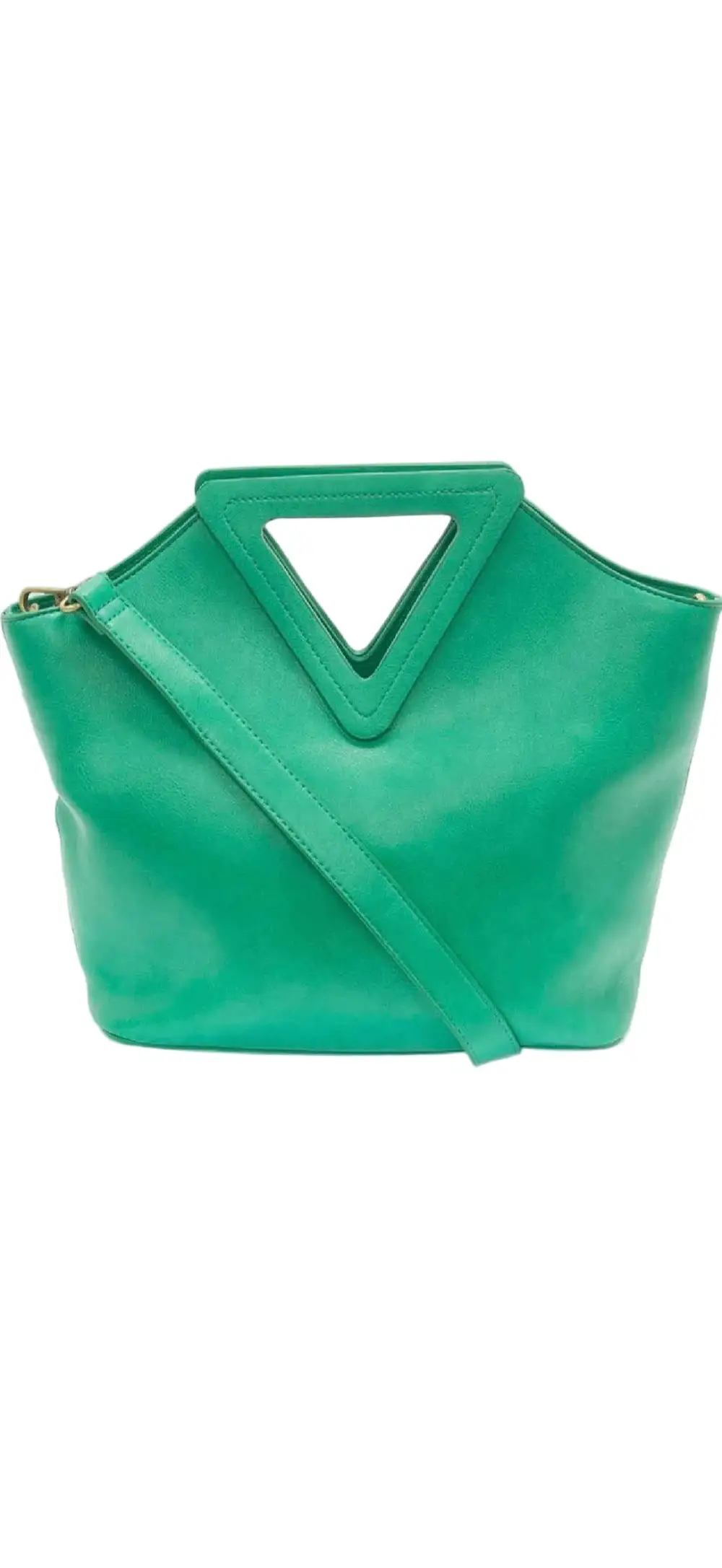 Modern Faux Leather Zip Pocket Tote Bag