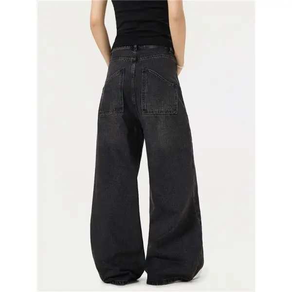 Women's Wide Leg Washed Jeans