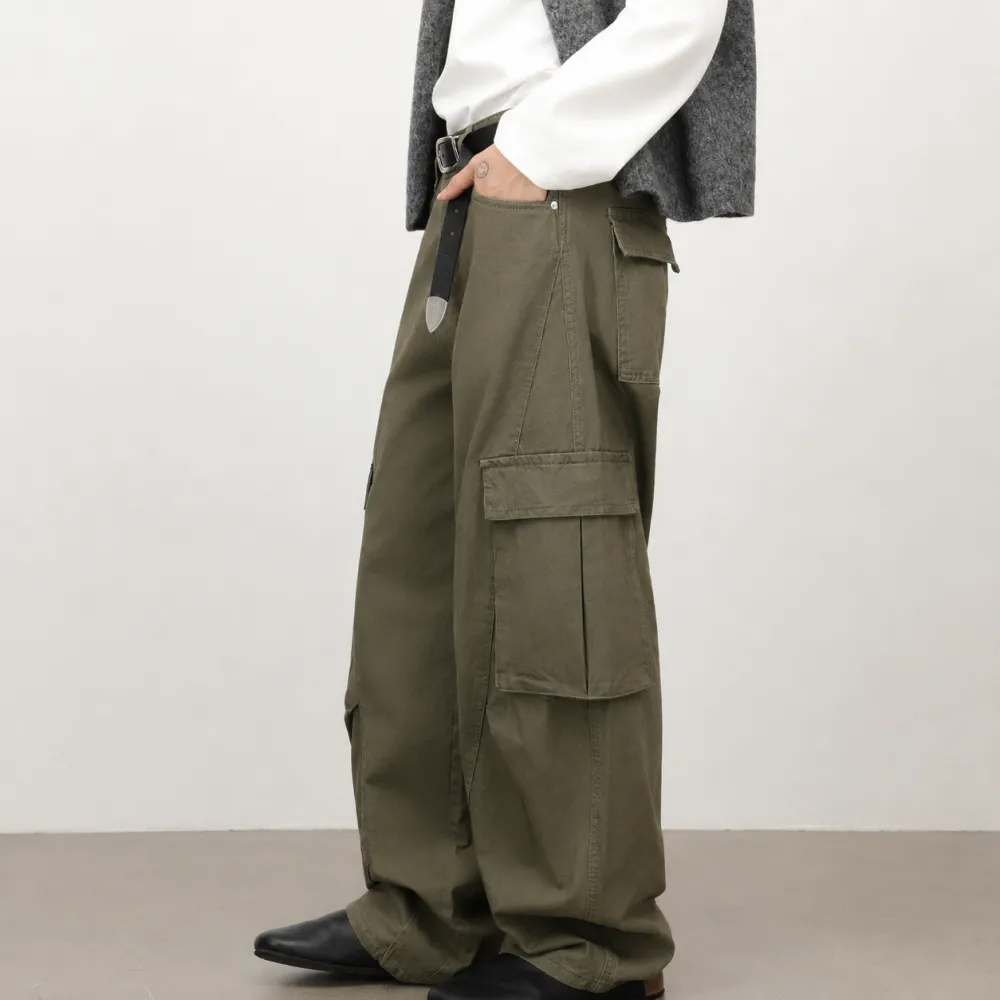Multi-Pocket Casual Pants