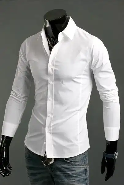 Long Sleeve Slim Fit Business Casual Shirt