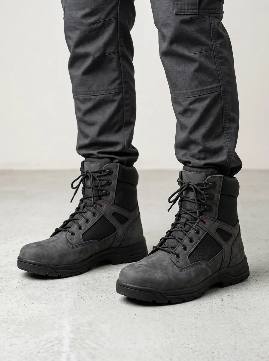 Men's Rugged Style Tactical Work Boots