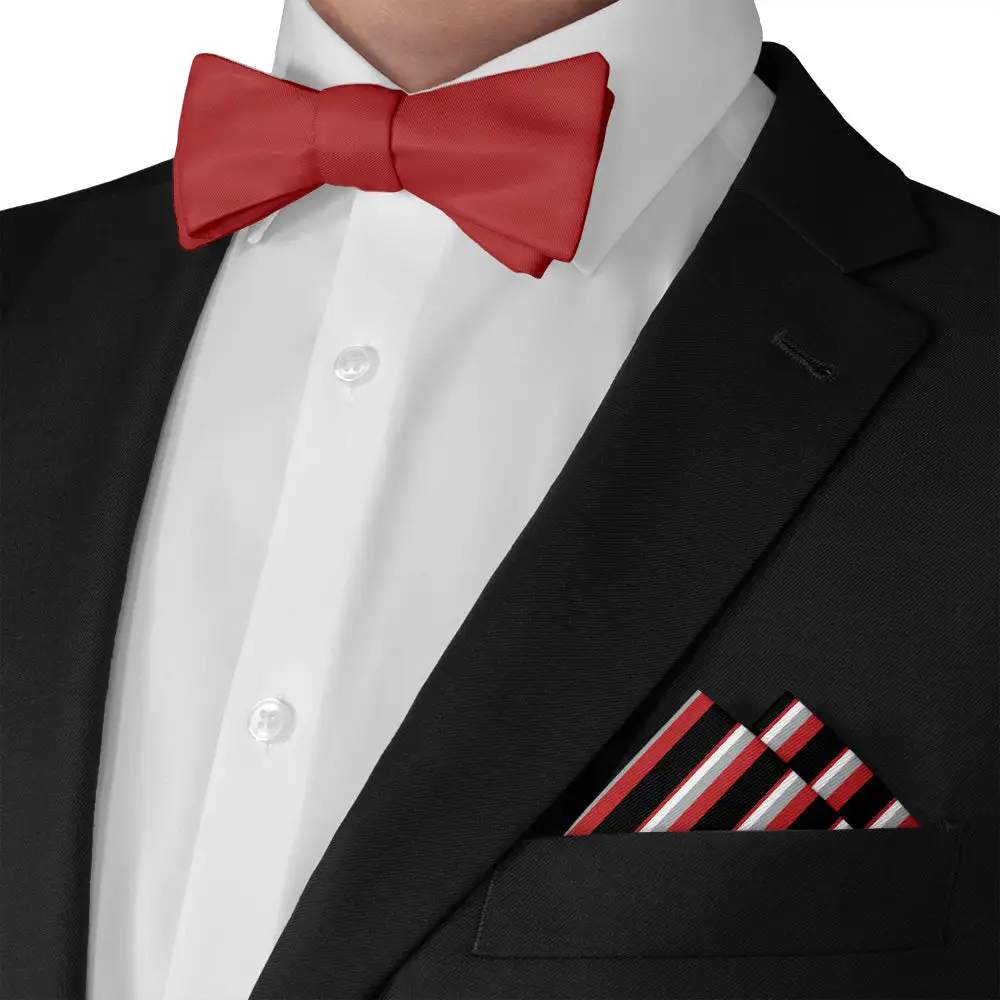 Distinctive Elegant Striped Pocket Square
