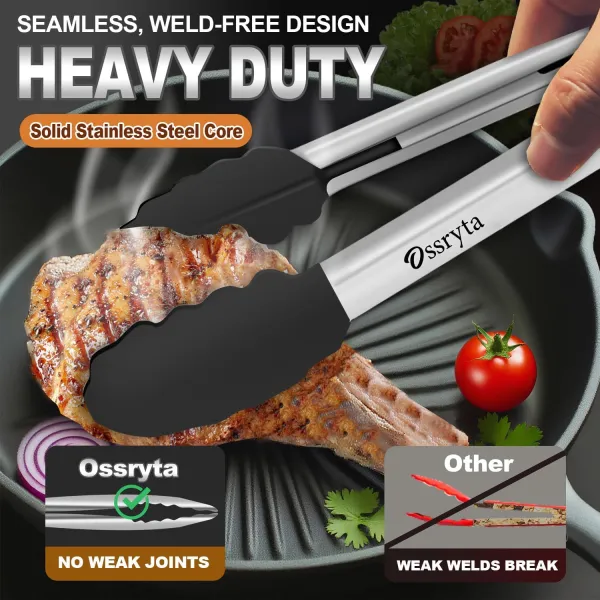 Kitchen Tongs with Silicone Tips