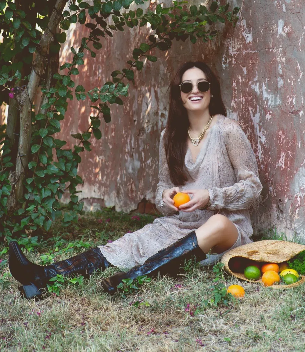 Floral-Stitched Pointed-Toe Western Boots