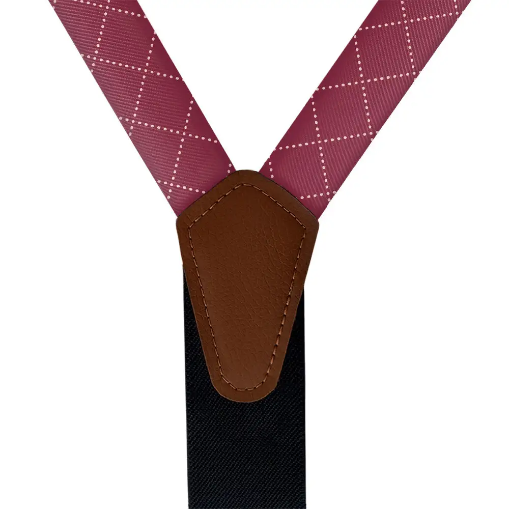 Quilted Plaid Pattern Suspenders