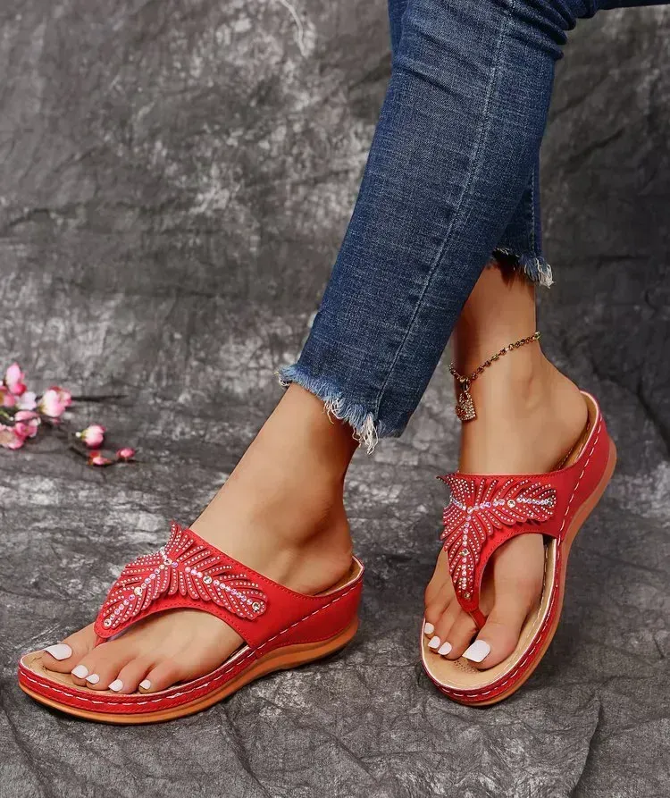 Classic Leather Orthopedic Flip-flop Sandals(⚡Clearance Sale)