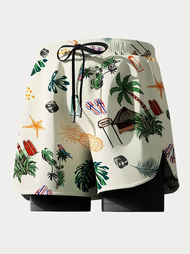 Printed Quick Dry Boardshorts