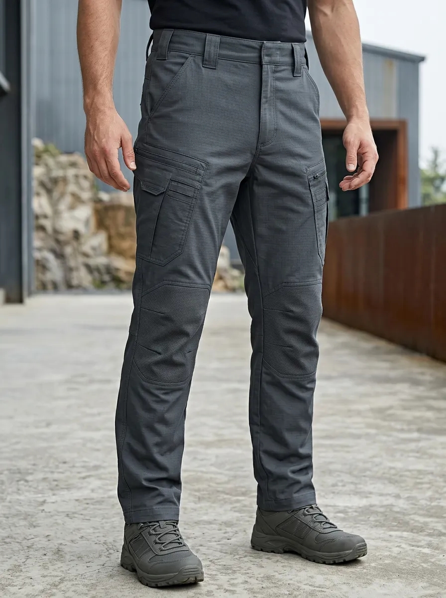 Daily Workwear with Utility Pockets Utility Cargo Trousers