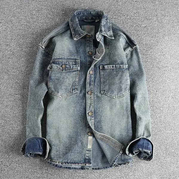 Embroidered Woven Washed Shirt