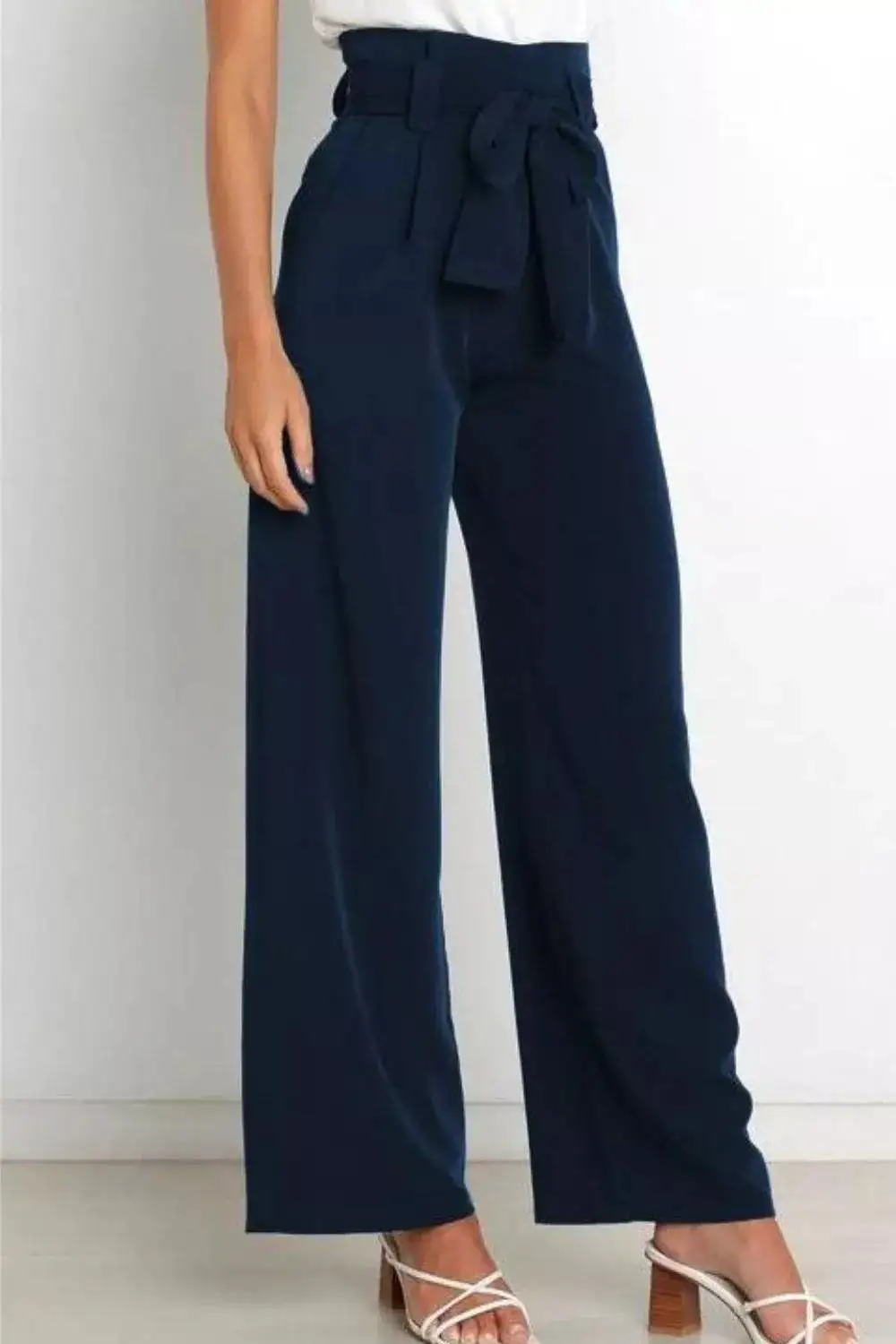 Wide Leg High Waist Pocketed Everyday Pants