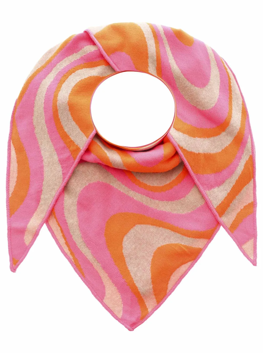 Classic Cozy Cotton Wool Heart Pattern Fashion Scarf