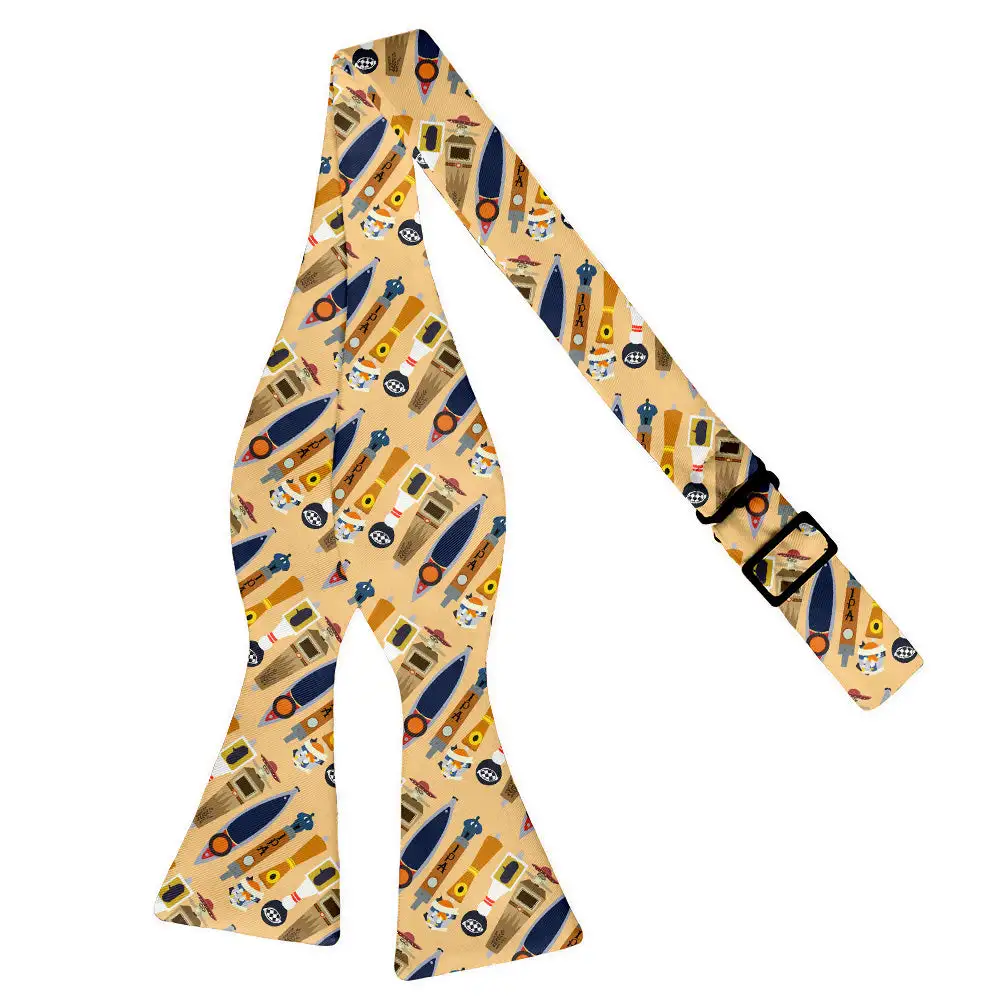 Tap Beer Pattern Bow Tie