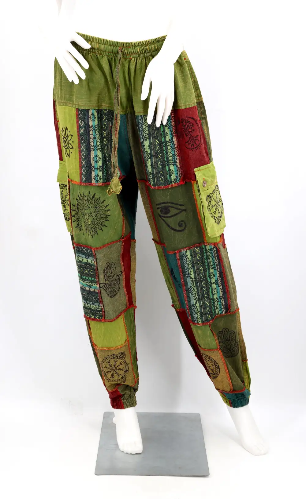 Women's Clean Line Harem Cargo Patchwork Cargo Pants