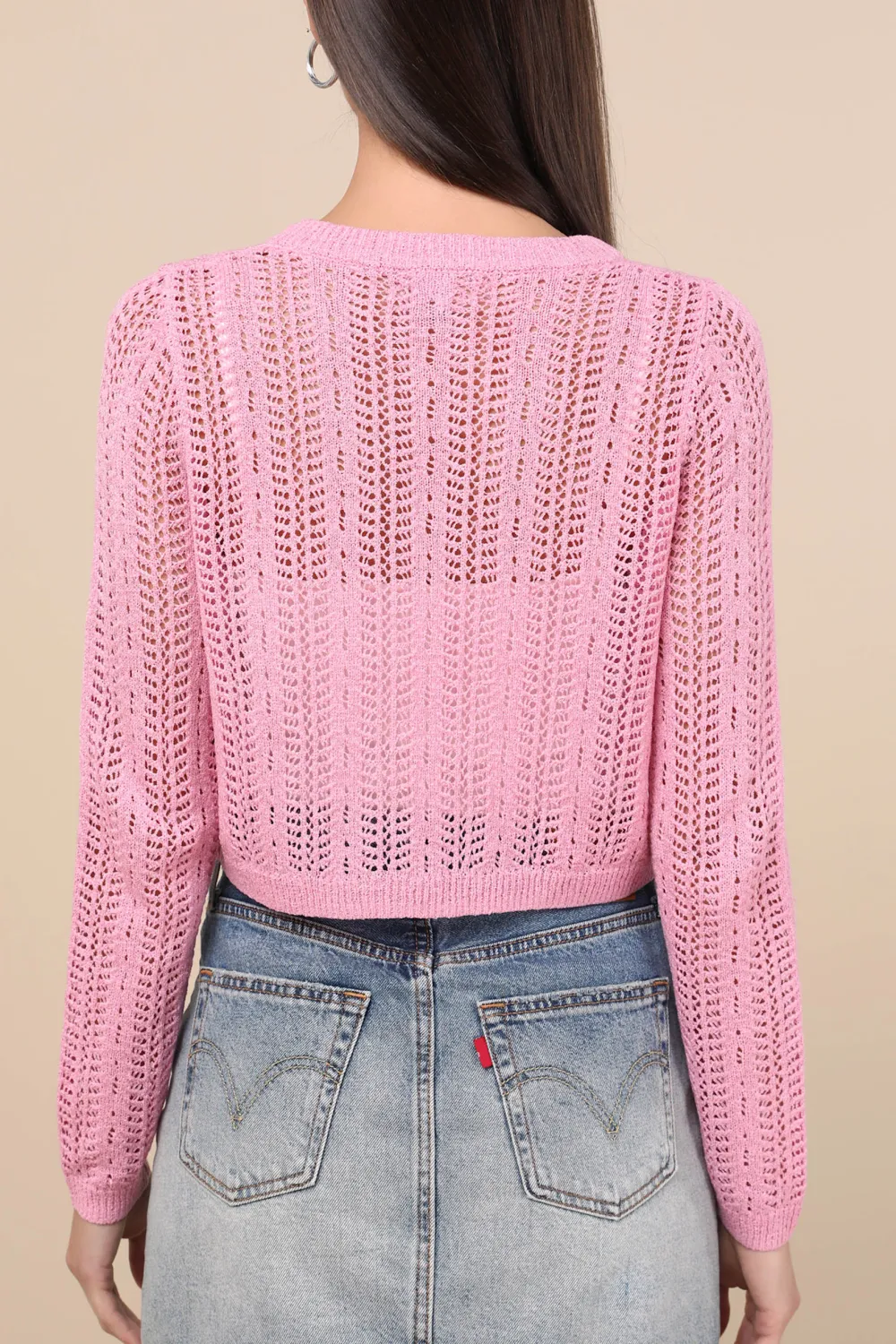 Daily Knit Tie-Front Cardigan Sweater Top