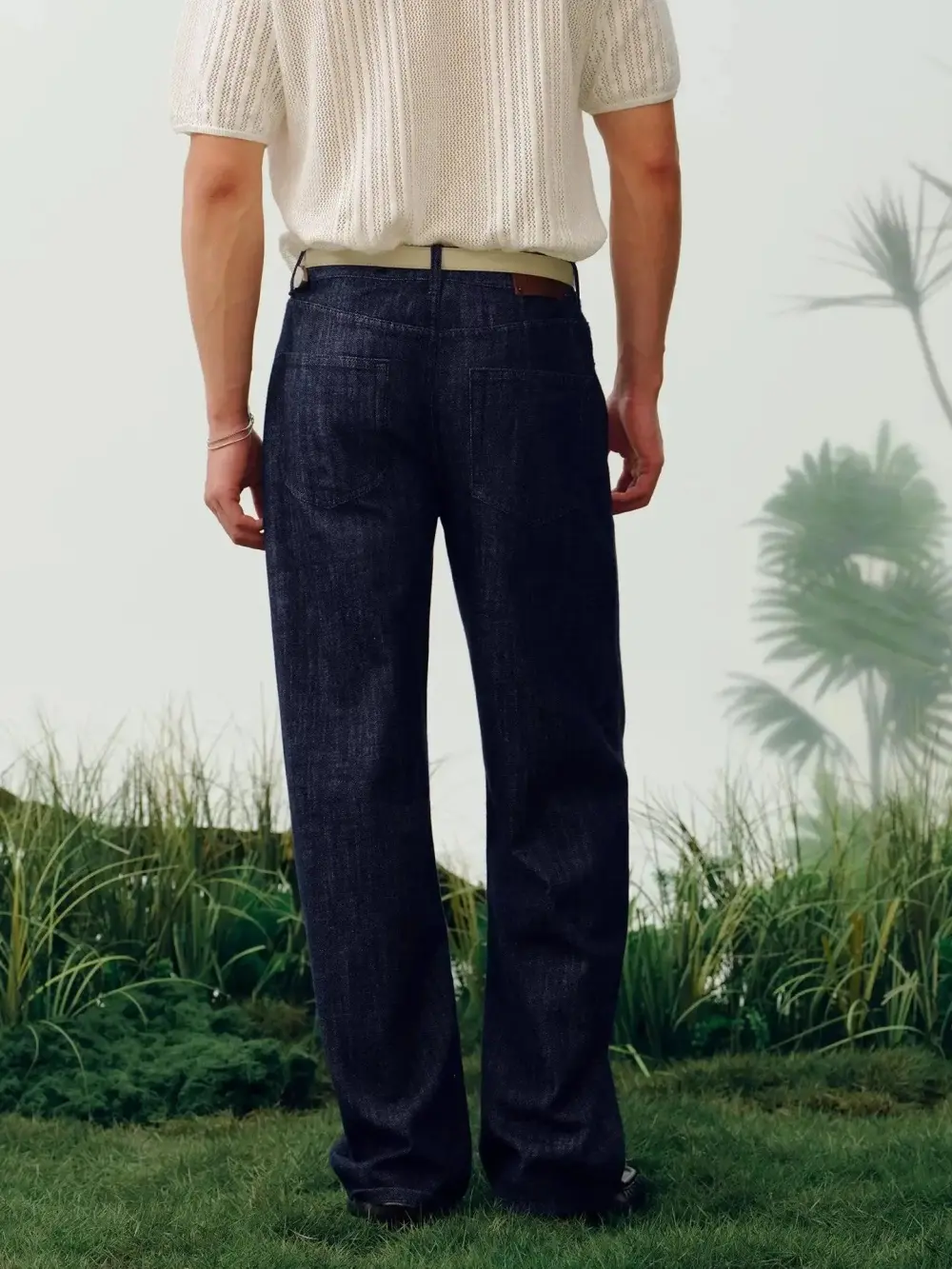 Lyocell Linen Blend Jeans
