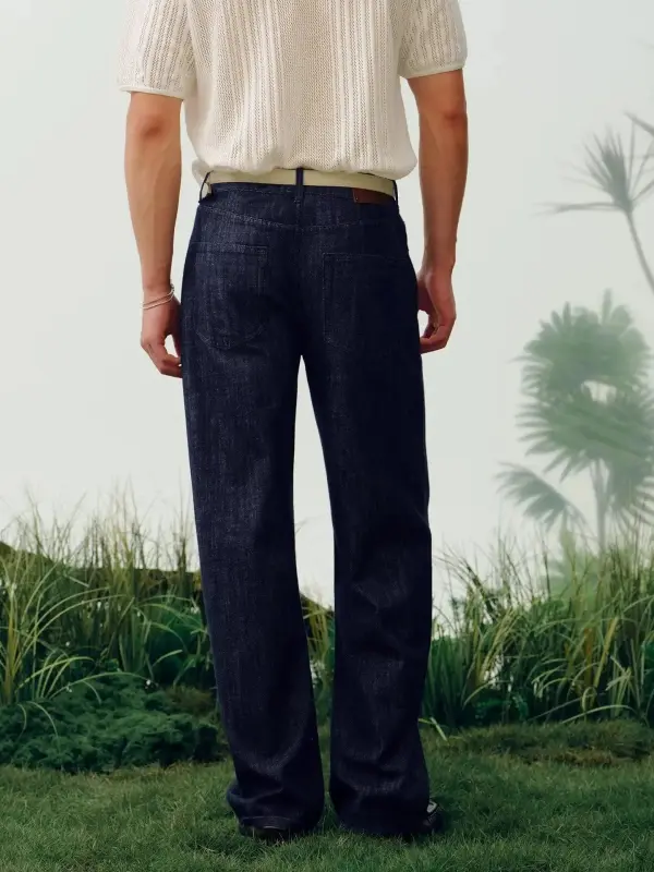 Lyocell Linen Blend Jeans