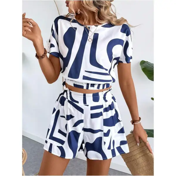 Short-Sleeve Women's Lounge Set