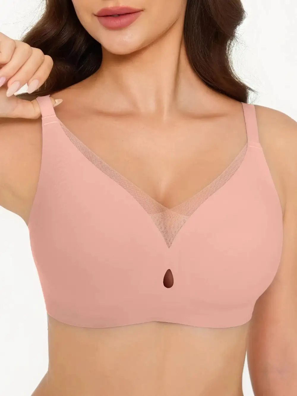 Seamless Breathable Contour Plunge Bra