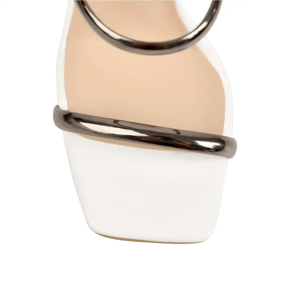 Square Toe Stiletto Modern Sandals