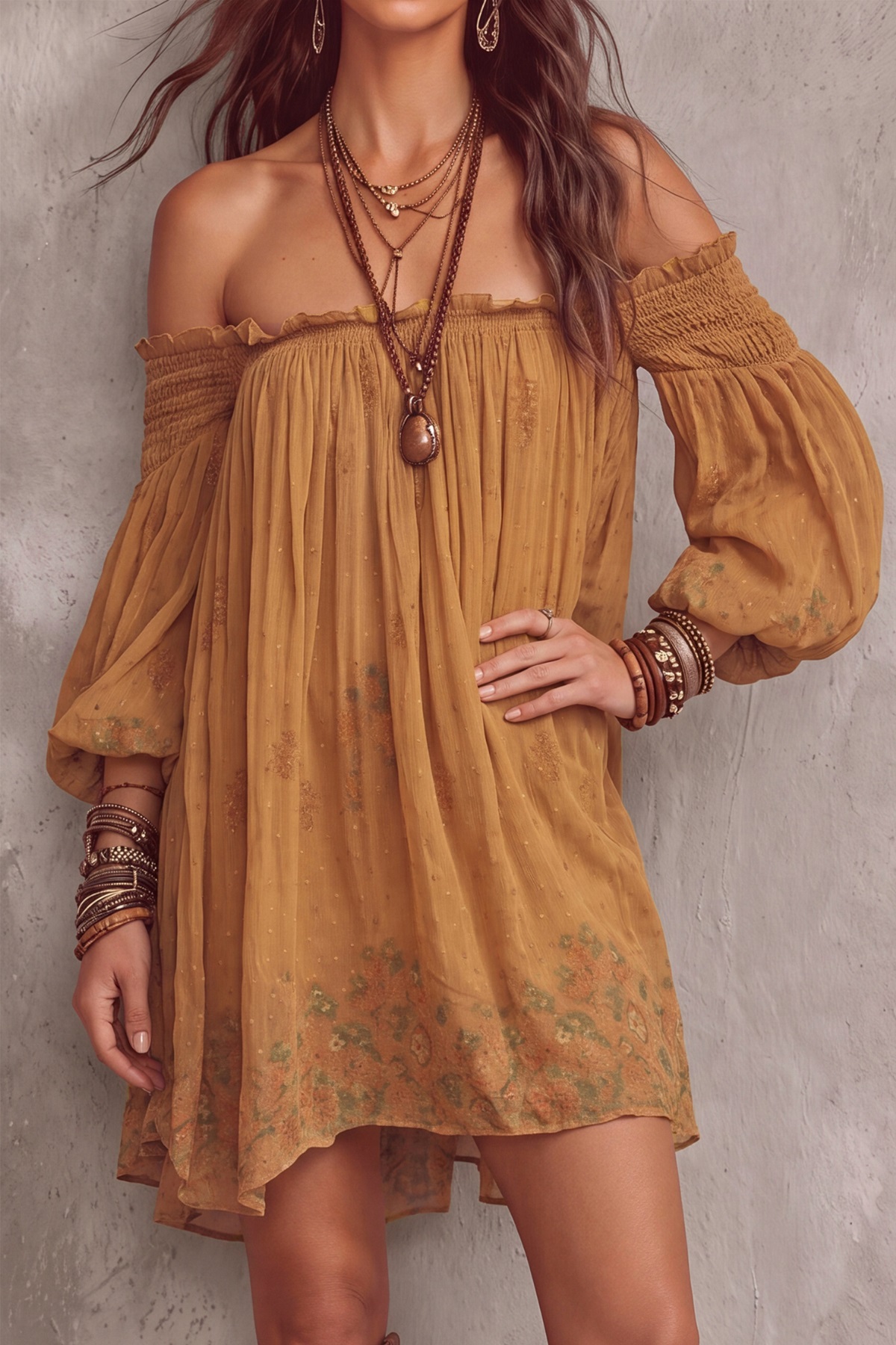 Classic Floral Mini Dress