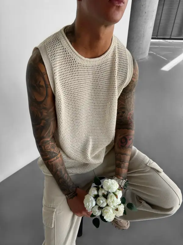 Laidback Relaxed Textured Tank Top