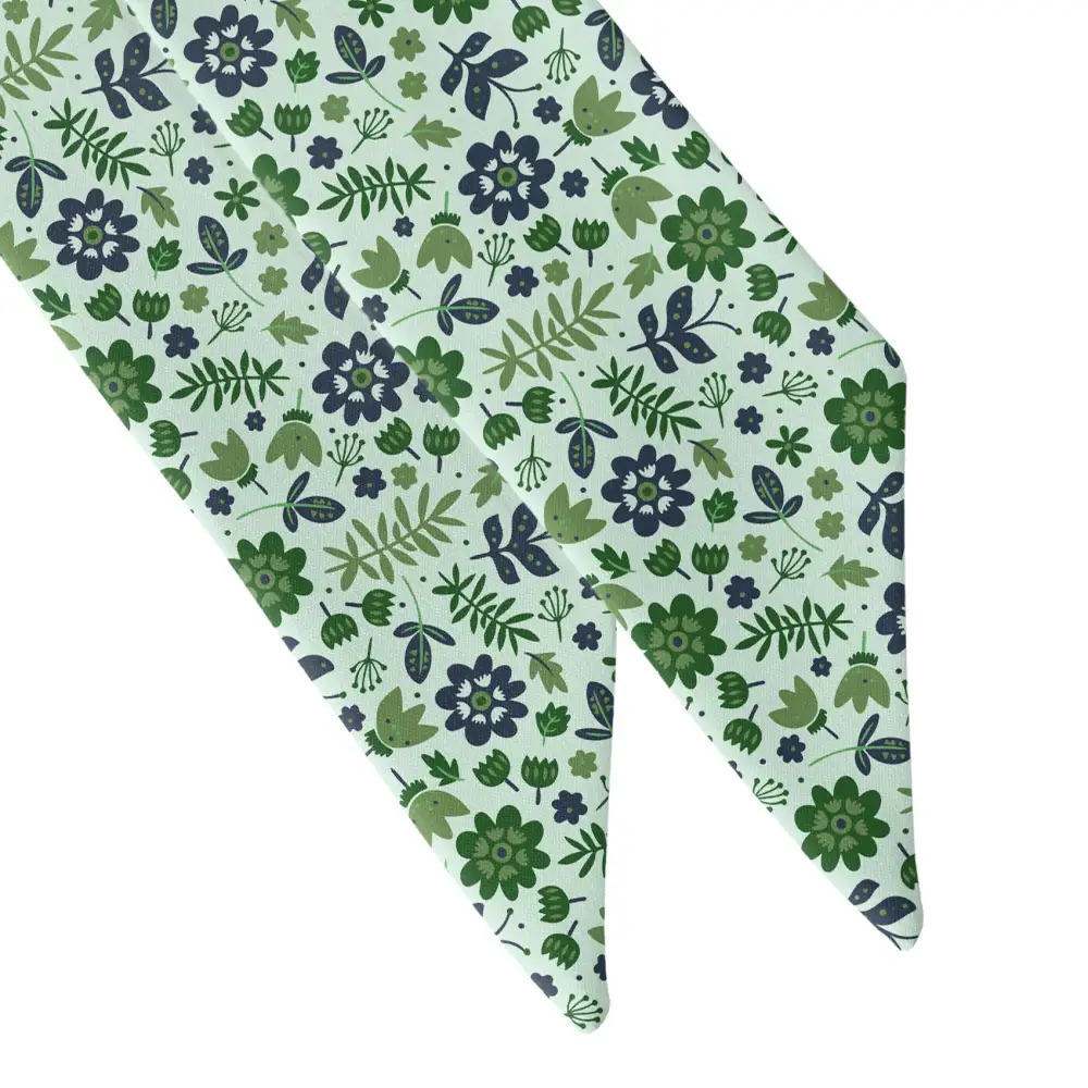 Field Floral Pattern Hair Scarf