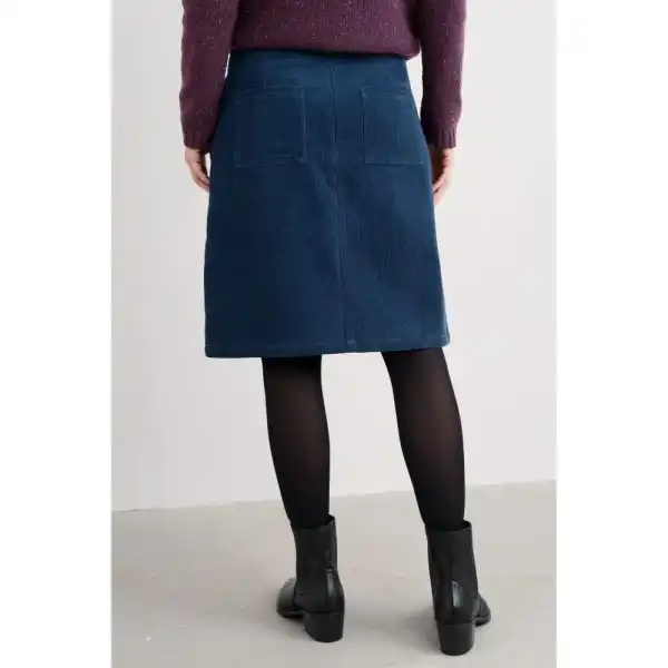 Cord A-Line Mini Skirt