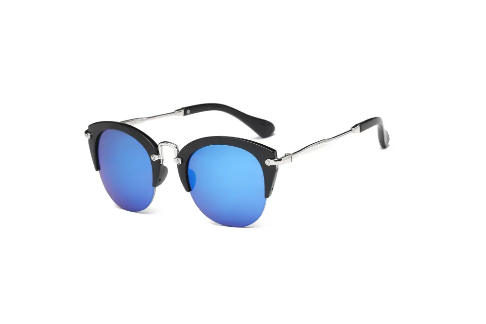 Women's Retro Classic Half Frame Horn Sunglasses
