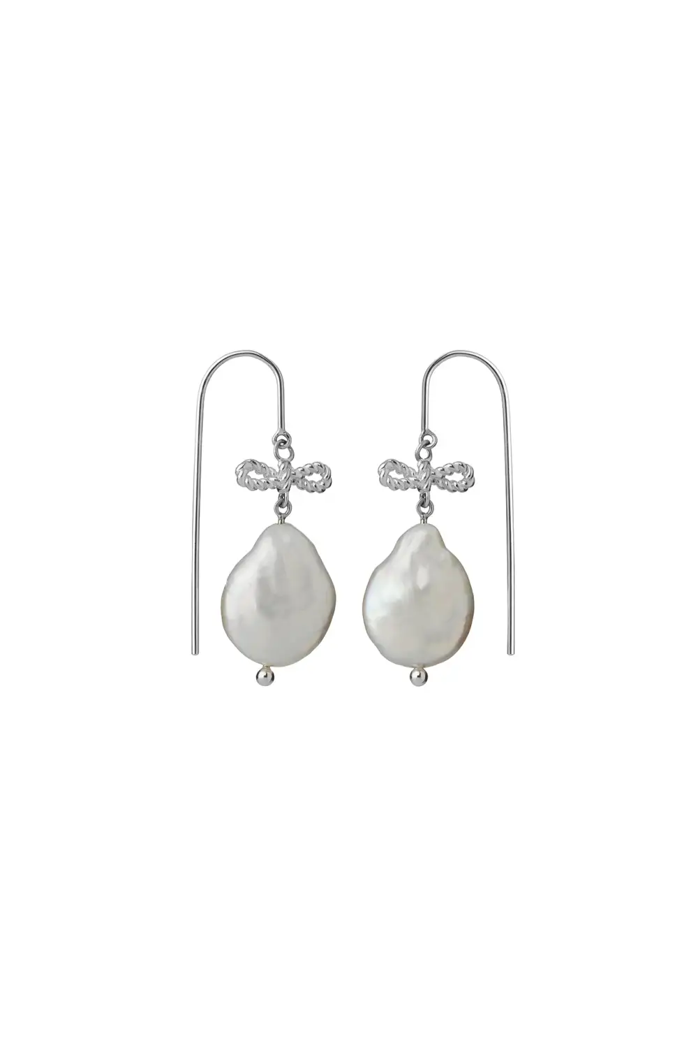 Pearl Bow Earrings
