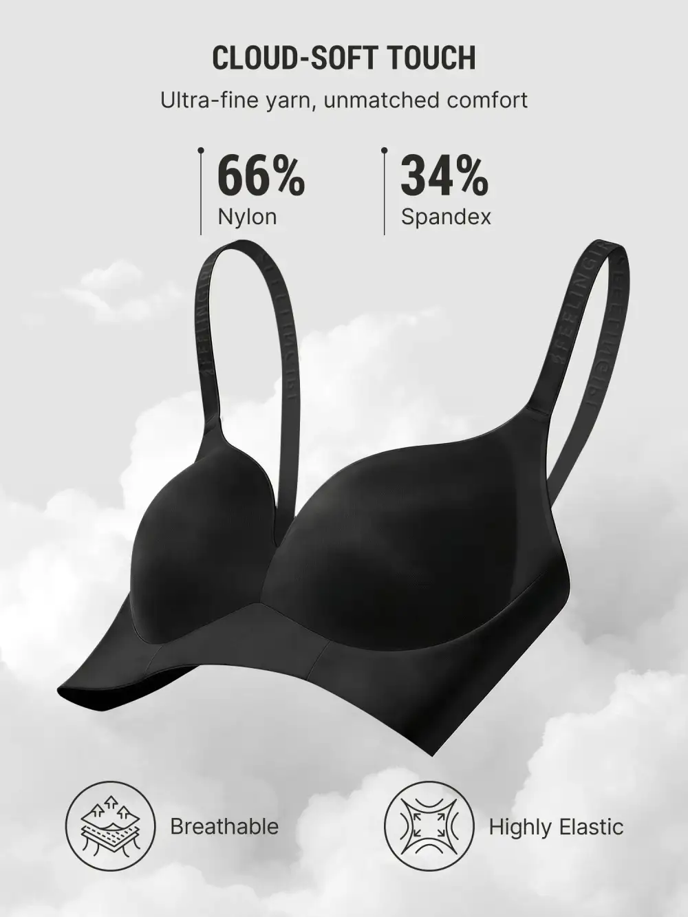 Wireless Lift Support Bra