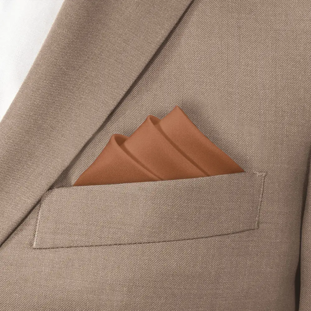 Crisp Coordinated Solid Pocket Square