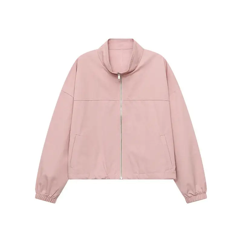 Tailored Stand-Collar Casual Outerwear Jacket
