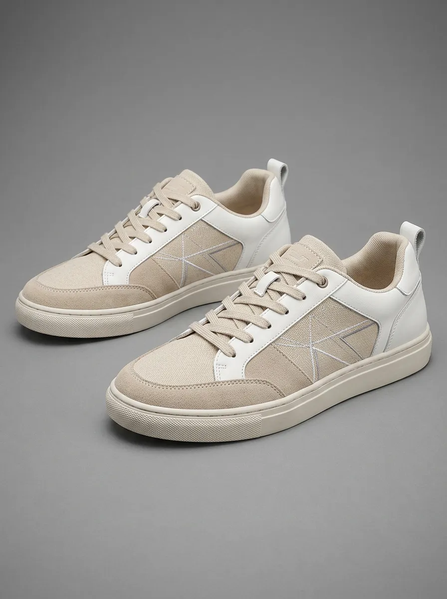 Men's Urban Casual Minimalist Geometric Pattern Printed Sneakers