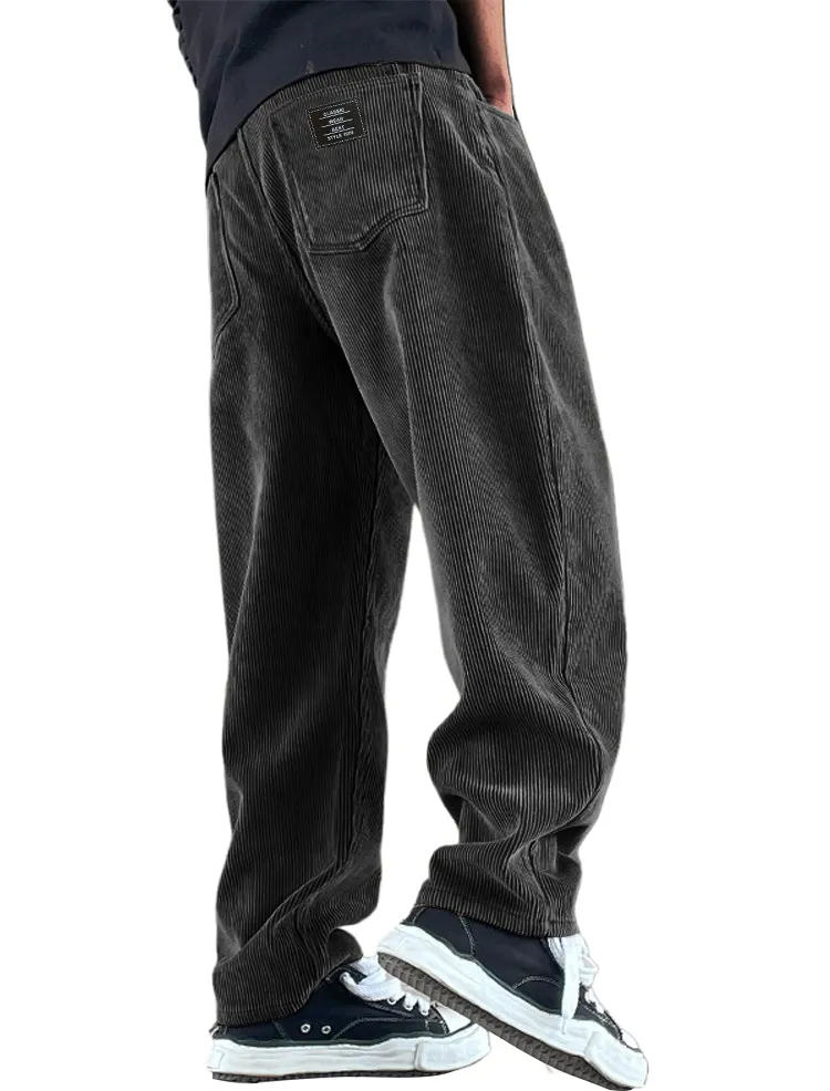 Relaxed Corduroy Utility Pocket Pants