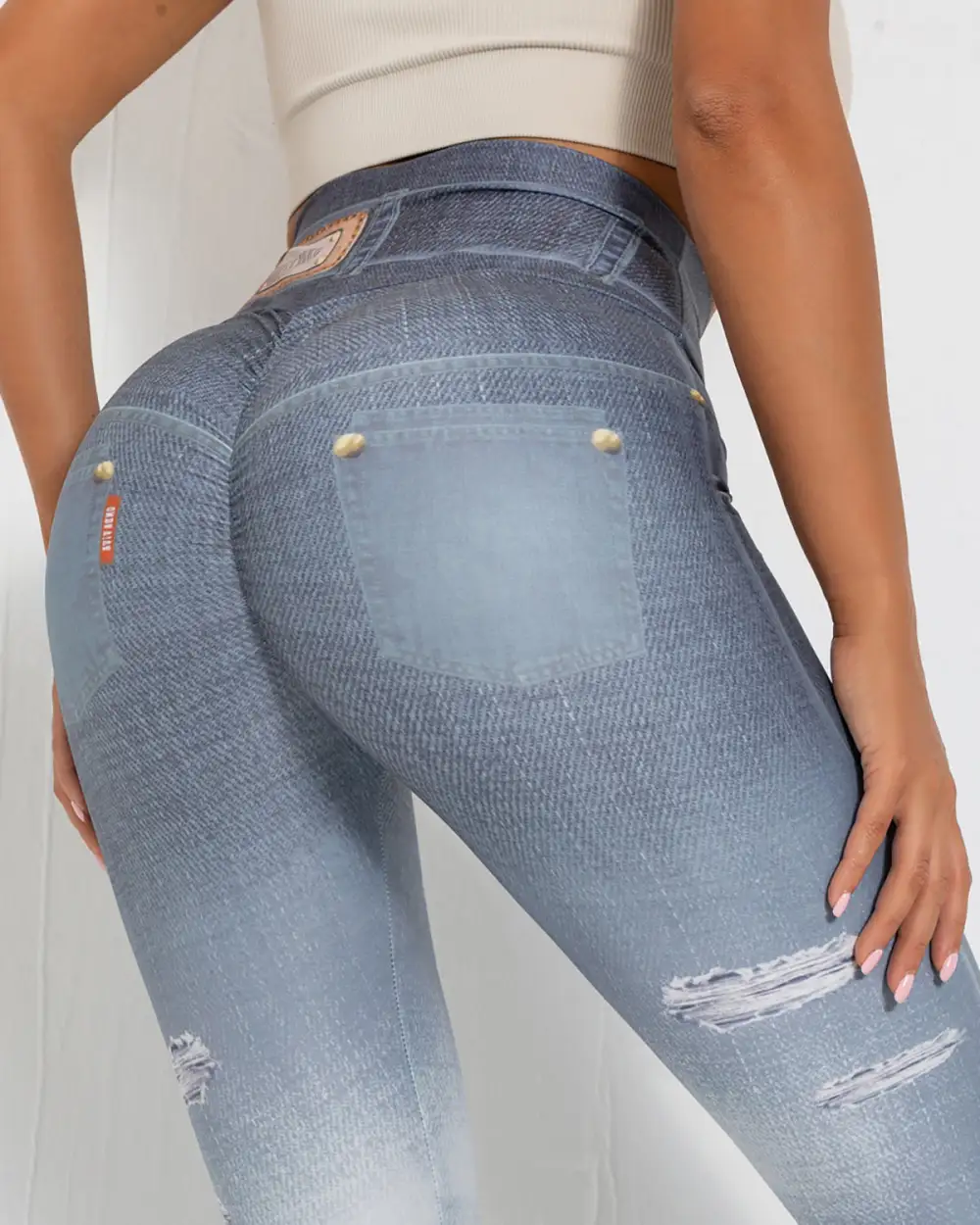Active Scrunch Denim Leggings