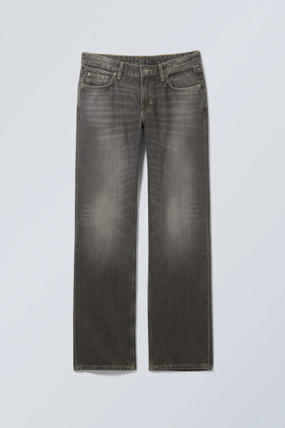 Straight Leg Jeans With Pockets