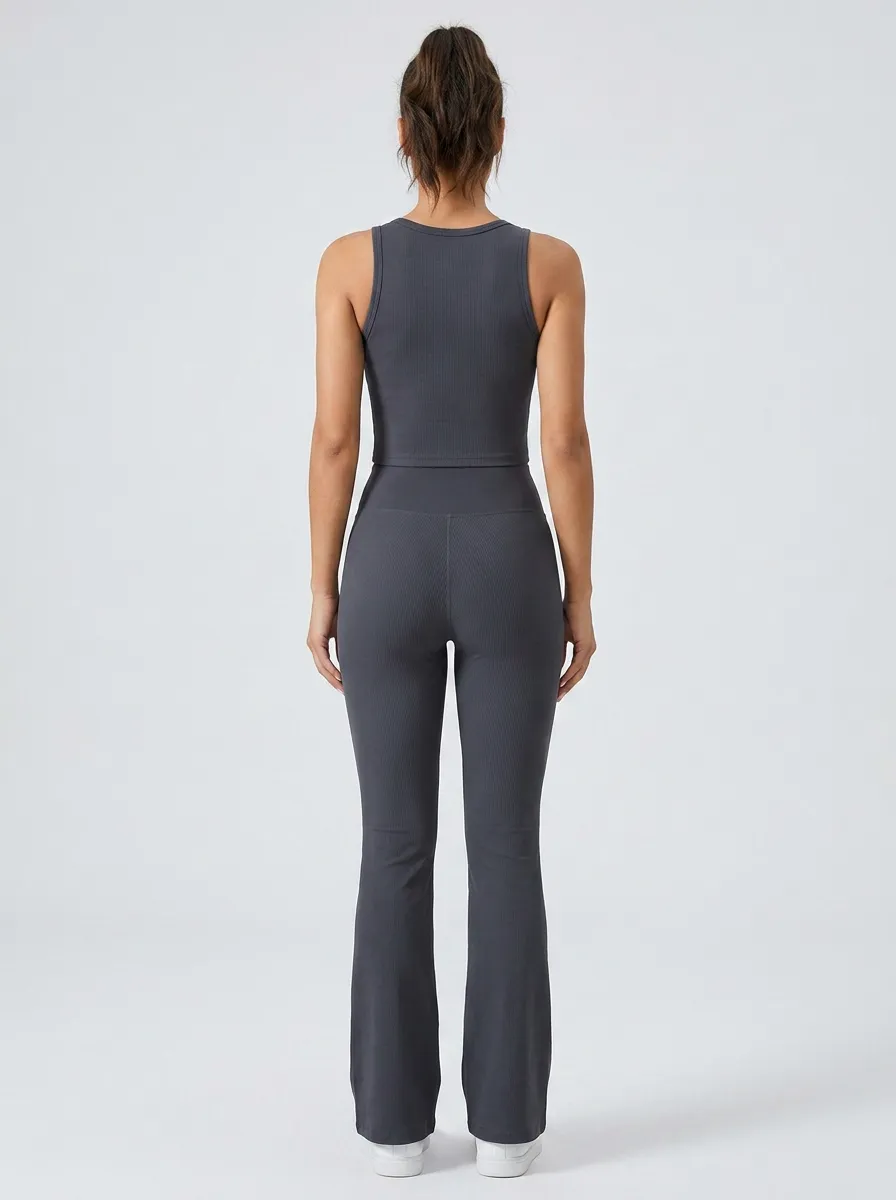 Studio Clean-Line Women's Tank Top Flare Pants Active Set